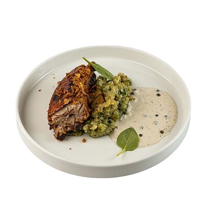 Свиное ребро с мятым картофелем в ЭРА по цене 1010 ₽