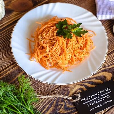 Салат морковь по-корейски в Пельменная на Горького по цене 162 ₽