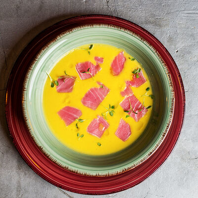 Крем-суп Сырный с тунцом в Kotleta bar по цене 310 ₽