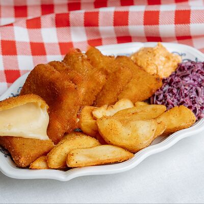 Качкаваль с картофелем по-деревенски в Ukusno по цене 750 ₽