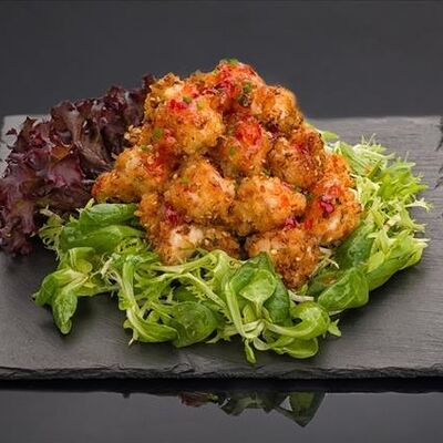 Креветки в панировке фурикакэ в Bluefin по цене 1500 ₽