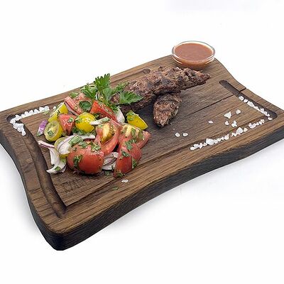 Люля из говядины с овощным салатом и соусом сацебели в Дом культур по цене 420