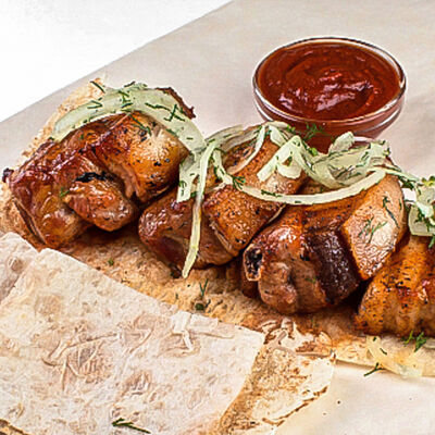 Шашлык из свиных ребрышек в Бурум по цене 460 ₽