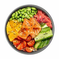 Поке боул лосось-юдзу в MYBOX