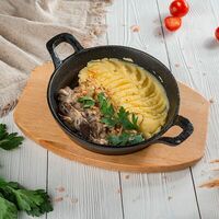 Печень куриная с грибами в Libre Bar