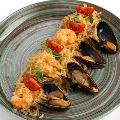 Спагетти в стиле Том ям в Кофейня 8512 по цене 831 ₽