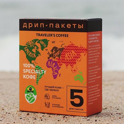 Дрип-пакеты в ассортименте в Traveler's Coffee по цене 659 ₽