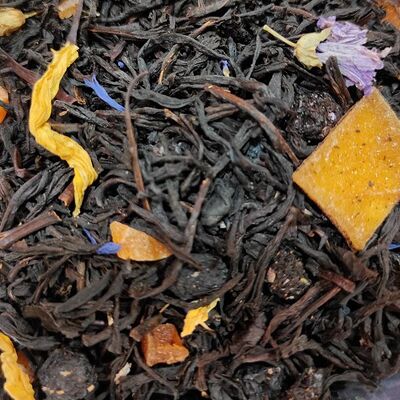 Чай листовой чёрный ароматизированный Блюбери манго в Зелёный Домик по цене 150 ₽