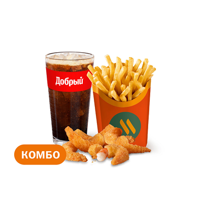 Креветки (6 шт.) Большой Комбо в Вкусно – и точка по цене 628 ₽