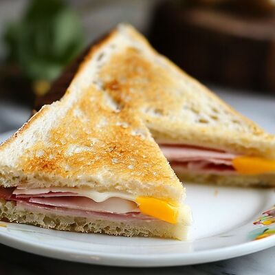 Горячий сэндвич с хрустящей корочкой в Coffee Cloud по цене 315 ₽