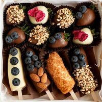 Клубника и бананы в шоколаде №26 в SOK - клубника в шоколаде