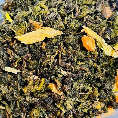 Персиковый улун, чай листовой зелёный ароматизированный в Зелёный Домик по цене 175 ₽