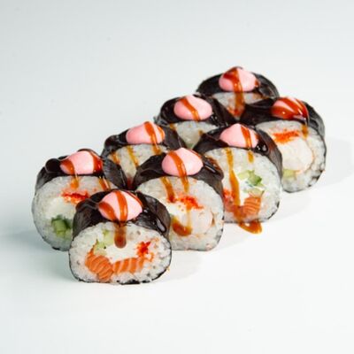 Сборка Футомаки Лосось и креветка 4 на 4 №5 в ЁБИСАН по цене 1029 ₽