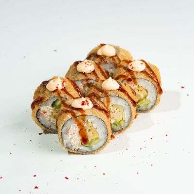 29. Мал. жар. с омлетом, волокнами снежного краба и огурцом в ЁБИСАН по цене 899 ₽