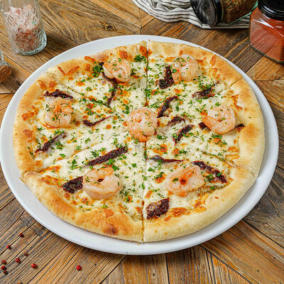 Пицца с креветками в Café Sicilia по цене 1200 ₽