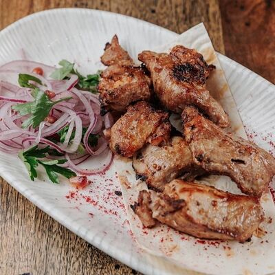 Шашлык из свиной шейки в Вах!Хинкали по цене 760 ₽