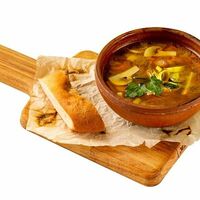 Грибная похлёбка с фасолью в Мушмула