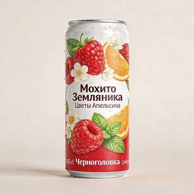 Коктейль Мохито Земляника & Цветы Апельсина Черноголовка в Шаурма и Шашлык от Шефа по цене 155 ₽