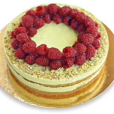 Торт “Фисташка-малина” (1,32 кг) в Медовик по цене 4700 ₽