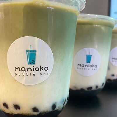 Бабл матча-ваниль в Manioka bubble tea bar по цене 420 ₽