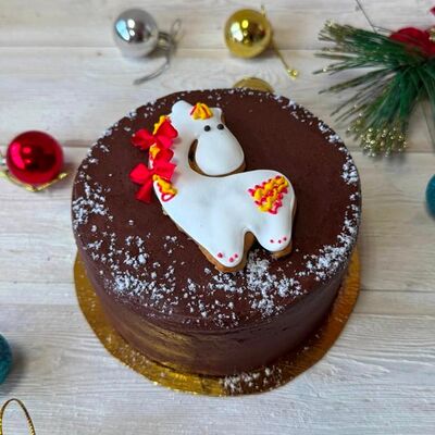 Новогодний бенто-торт Лошадка в Кантанелло по цене 990 ₽