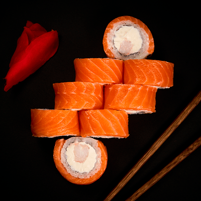 Филадельфия с креветкой в Кручу-Верчу! по цене 1040 ₽