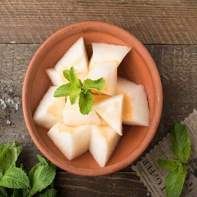 Арбуз и дыня в Баклажан в ТЦ 