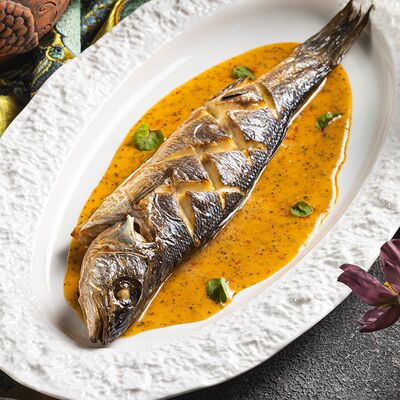 Запеченный сибас в Алазани по цене 7100 ₸