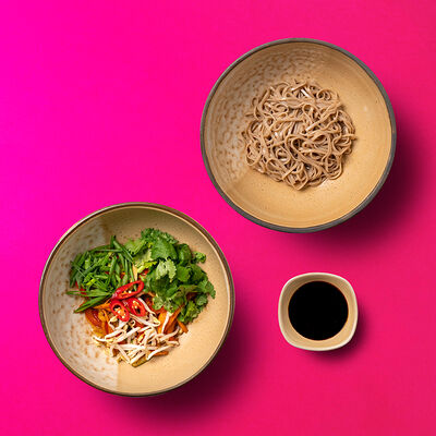 Вок с овощами, гречневой соба и устричным соусом в VASILCHUKI Chaihona №1 по цене 390