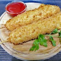 Корн-доги с чесночным соусом в Бирвайн