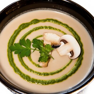 Крем-суп из грибов в PlutuS Resto Club по цене 550 ₽