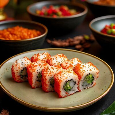 Ролл Калифорния с креветкой в Shegai Family по цене 670 ₽