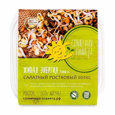 Салатный ростковый микс, Живая энергия в Азбука Вкуса Экспресс Меню по цене 178 ₽