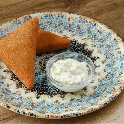 Сыр жареный с соусом Тартар в Мука по цене 380 ₽