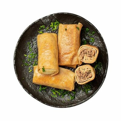 Блинчики с мясом по-грузински в Азбука Вкуса Экспресс Меню по цене 228 ₽