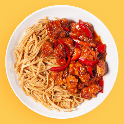 Курица в Кисло-Сладком соусе яндекс в Фьюжн экспресс по цене 290 ₽