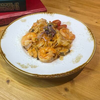 Тальятелле с морепродуктами в Гастробар Библиотека по цене 750 ₽