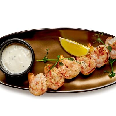 Креветки гриль с соусом ранч в CITYBAR по цене 755 ₽