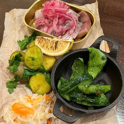 Сельдь малосольная с картофелем в Steller по цене 455 ₽