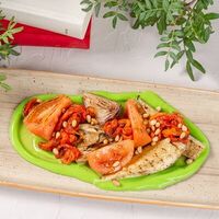 Тёплый салат из запеченных овощей в Лес & Лис
