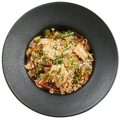 Рис с креветкой и лососем в МАМАСУШИПИЦЦА по цене 774 ₽