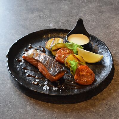 Стейк из лосося в La Terrasse по цене 1300 ₽