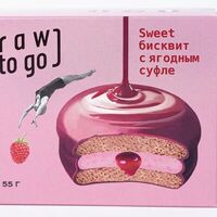 Veg Полезный Sweet бисквит с ягодным суфле Raw to go в Коф-фит-терий