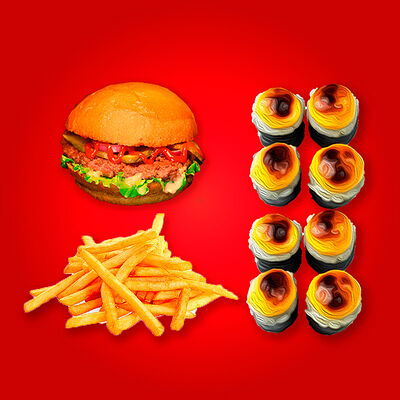 Комбо №1 в Burger&Sushi по цене 1050 ₽