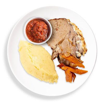 Буженина с пюре и аджикой в Marketplace по цене 365 ₽