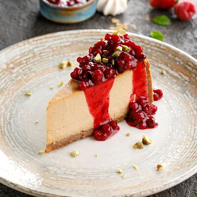 Чизкейк из топленых сливок с ягодным конфитюром в ЛарисуВаннуХочу по цене 490