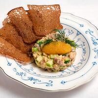 Тартар из сельди с хреном и горчицейв Taste