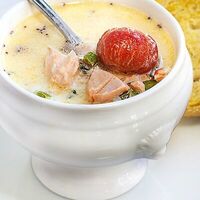 Суп Zuppa di Salmone в Mama Roma