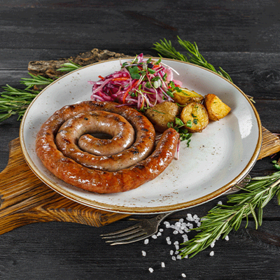 Колбаска из конины в ИТЛЕ Стейк-кафе Halal по цене 535