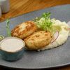 Котлеты рыбные с картофельным пюре и трюфельным соусом в Лари по цене 1050